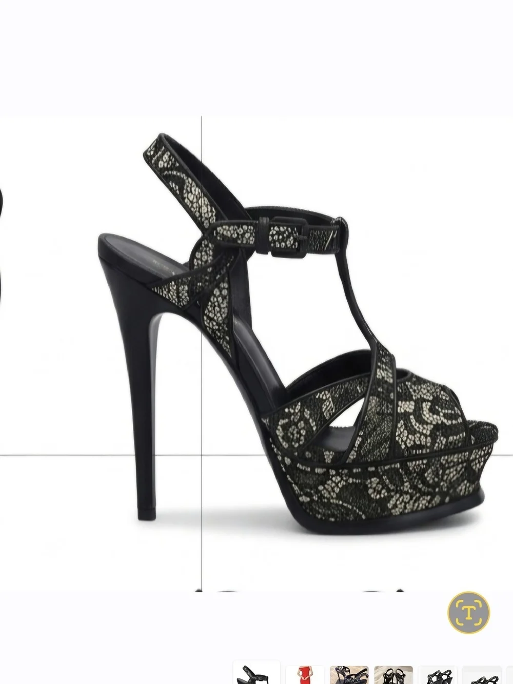 Casadei Black Lace Platform Stiletto Sandals